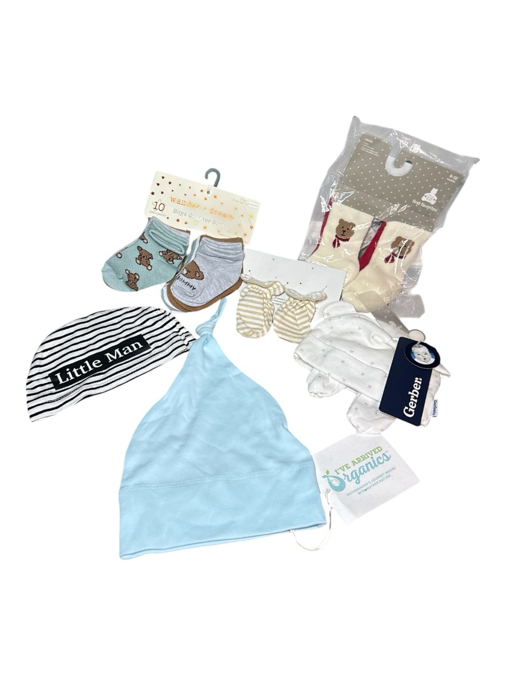 NEW! Baby Socks & Beanie Hats Bundle 0-12 months